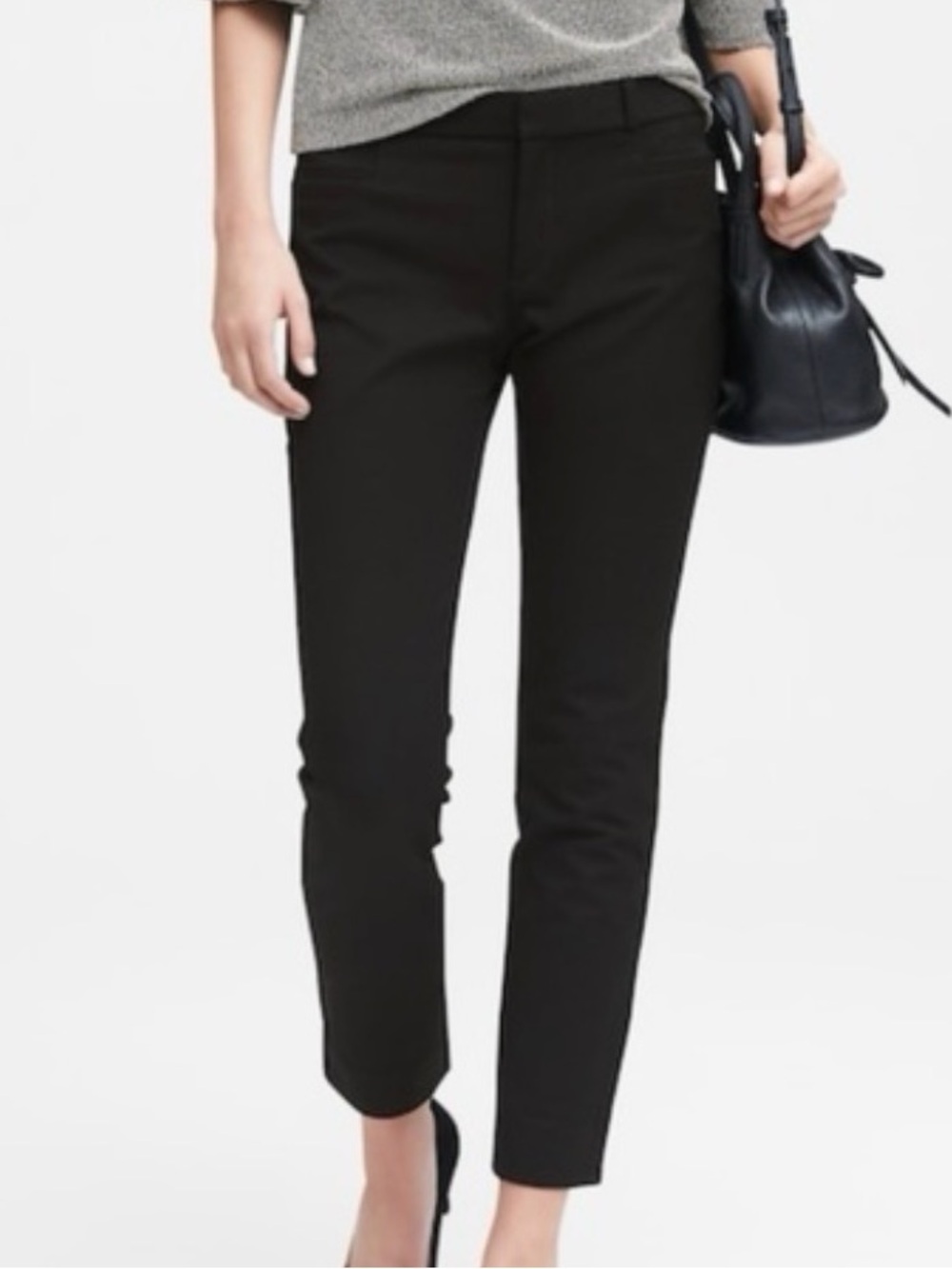 Banana Republic Black Slim Ankle Pants - Women